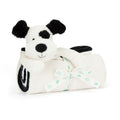 Bashful Rufferty Black & Cream Puppy Blankie