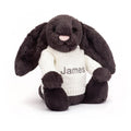 Bashful Inky Bunny with Personalised Cream Jumper