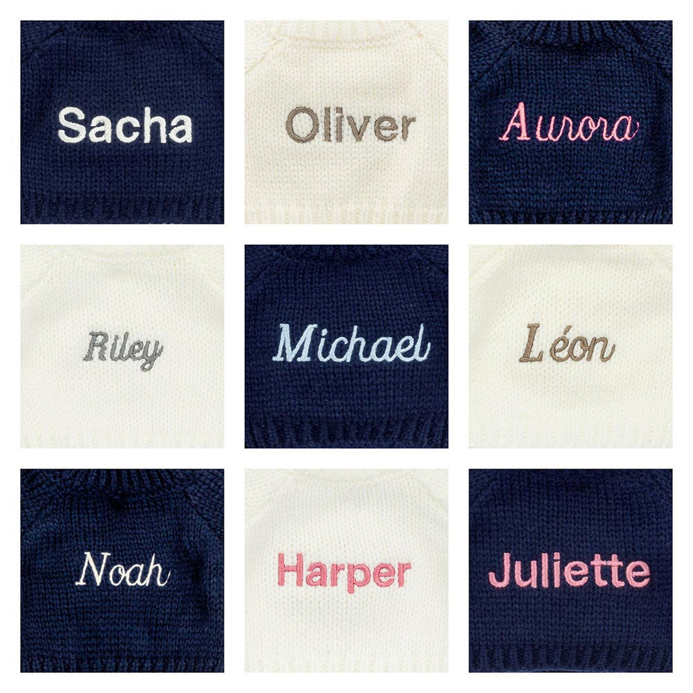 Bashful Sorrel Bunny with Personalised Cream Jumper