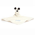 Personalized Bashful Black & Cream Puppy Soother